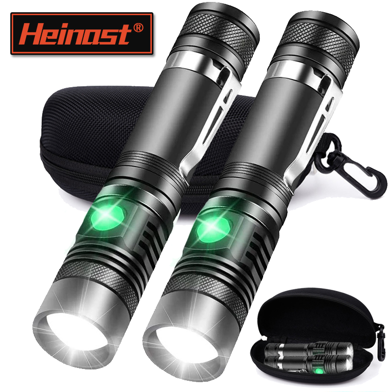Outdoor Adventure Hunt - Lampe de poche portative T6 Rechargeable,