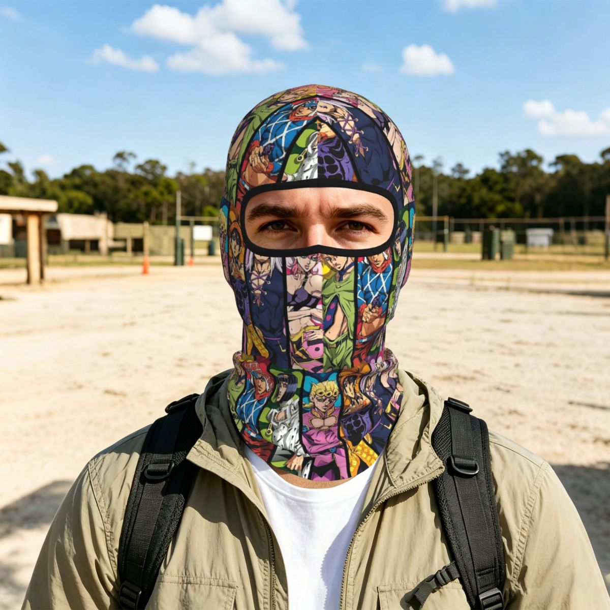 Outdoor Adventure Japan - Masque facial complet respirant avec logo