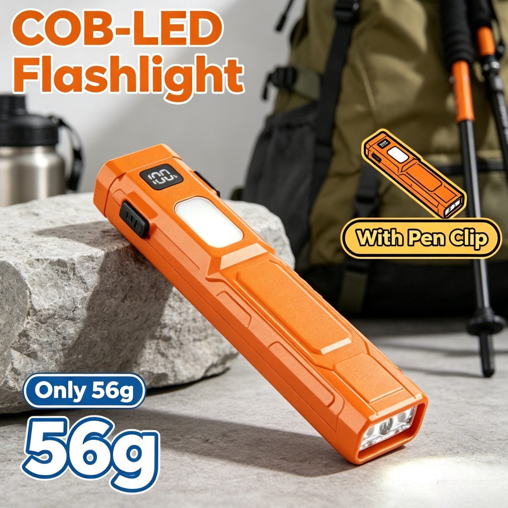 Outdoor Adventure Trips - Lampe de poche LED COB EDC