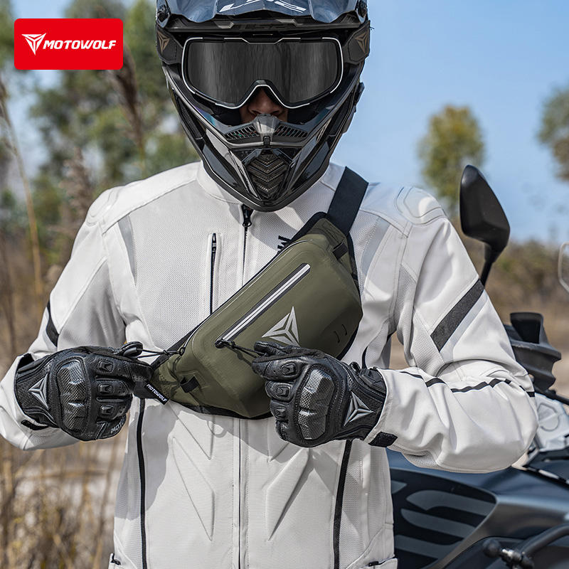 Outdoor Adventure Kit - Sac de poitrine Motowolf pour moto,