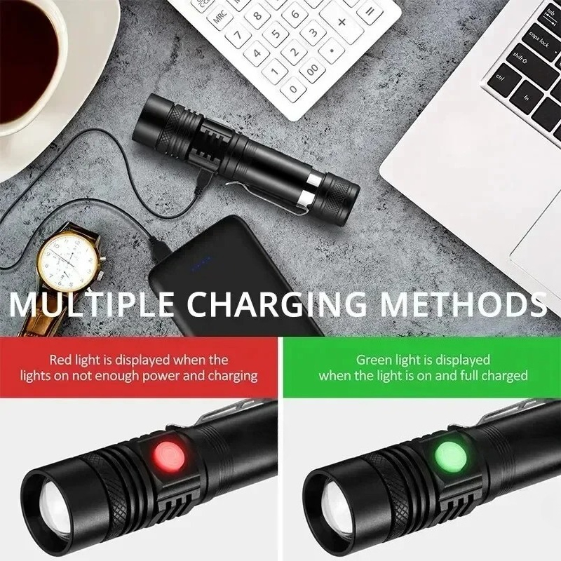Lampe torche LED T6 rechargeab - Outdoor Adventure Hunt avis et prix